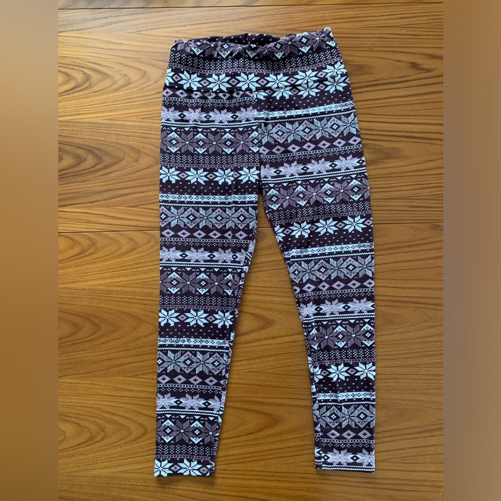 ShoSho Patterned Leggings - Black and Blue